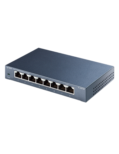 Сетевой коммутатор TP-LINK TL-SG108, 8x 10/100/1000 Мбит/с