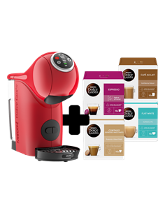 Капсульная Кофеварка Krups Genio S Plus KP340510, 1500Вт, Красный