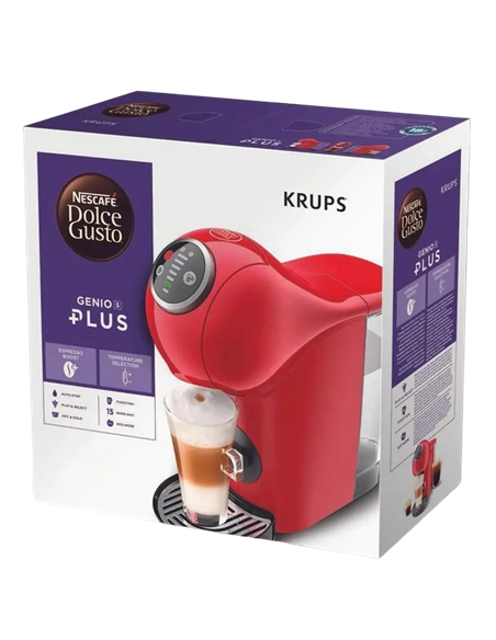 Капсульная Кофеварка Krups Genio S Plus KP340510, 1500Вт, Красный