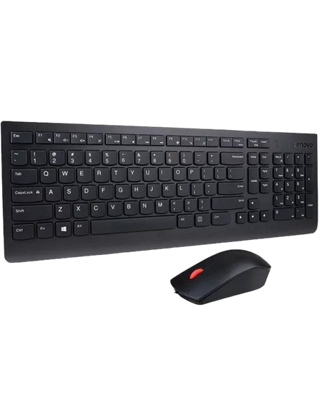 Set Tastatură + Mouse Lenovo 4X30L79912, Cu fir, Negru