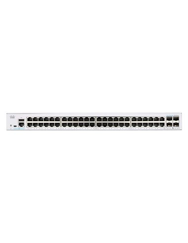 Сетевой коммутатор Cisco CBS350-48T, 48x 10/100/1000 Мбит/с, 4x SFP