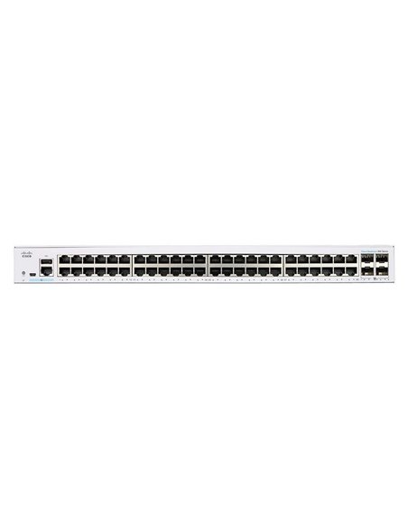 Сетевой коммутатор Cisco CBS350-48T, 48x 10/100/1000 Мбит/с, 4x SFP