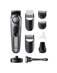 Мужской Триммер Braun BT7420, Чёрный | Серебристый