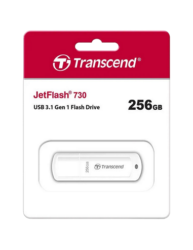 Memorie USB Transcend JetFlash 730, 256GB, Alb