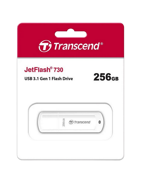 Memorie USB Transcend JetFlash 730, 256GB, Alb