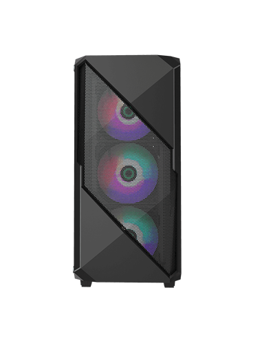 Компьютерный корпус Gamemax Revolt, Midi-Tower, Без блока питания, Чёрный
