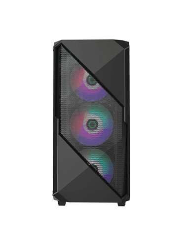 Carcasă PC Gamemax Revolt, Midi-Tower, Fără PSU, Negru