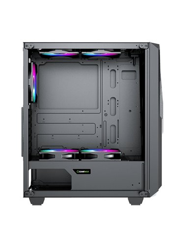 Компьютерный корпус Gamemax Revolt, Midi-Tower, Без блока питания, Чёрный