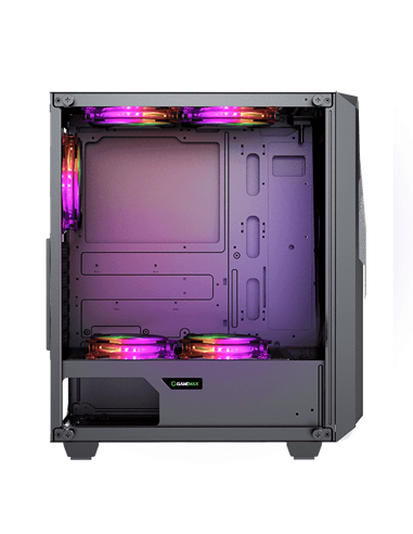 Компьютерный корпус Gamemax Revolt, Midi-Tower, Без блока питания, Чёрный