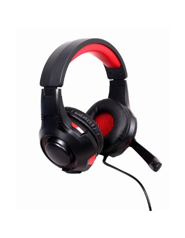 Căști gaming Gembird GHS-U-5.1-01, USB, Negru/Roșu