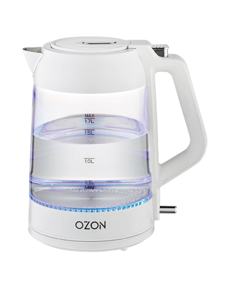 Fierbător electric OZON EKC-1705A-GS, Alb