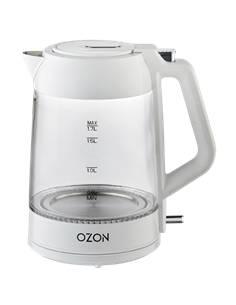 Fierbător electric OZON EKC-1705A-GS, Alb 2