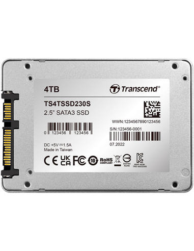 Unitate SSD Transcend SSD230S, 4000GB, TS4TSSD230S