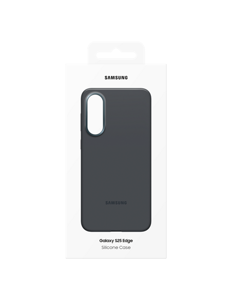 Чехол Samsung Silicone Cover для Galaxy S25 Edge, Чёрный
