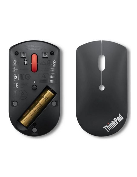 Беcпроводная мышь Lenovo ThinkPad Bluetooth Silent Mouse, Чёрный