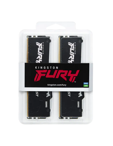 Оперативная память Kingston FURY Beast RGB, DDR5 SDRAM, 6000 МГц, 32 ГБ, KF560C36BBE2AK2-32