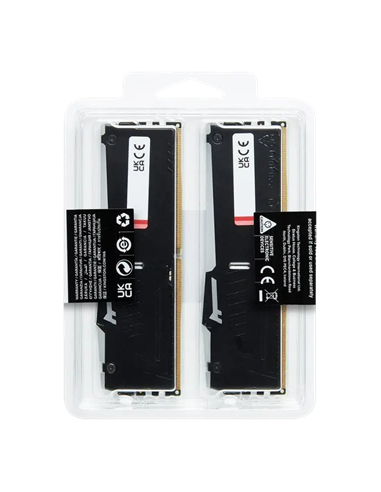 Memorie RAM Kingston FURY Beast RGB, DDR5 SDRAM, 6000 MHz, 32GB, KF560C36BBE2AK2-32