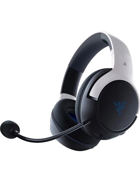 Căști gaming Razer Kaira HyperSpeed pentru PS5, Fără fir, Alb | Negru