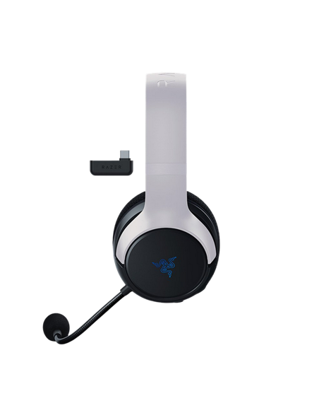 Căști gaming Razer Kaira HyperSpeed pentru PS5, Fără fir, Alb | Negru