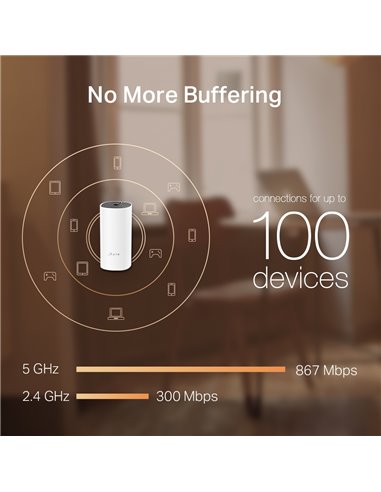 Домашняя Mesh Wi-Fi система TP-LINK Deco M4 (3-pack), Белый