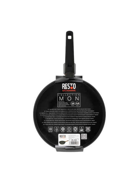 Tigaie RESTO 93185, 28cm, Negru