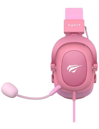 Игровая Гарнитура Havit H2002d, Проводной аналоговый, Розовый