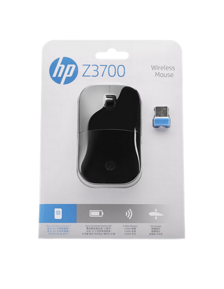 Беcпроводная мышь HP Z3700, Чёрный