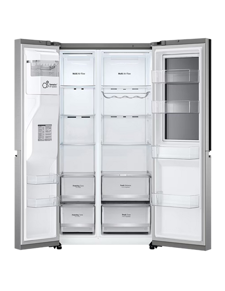 Frigider LG GSXV80PZLE, InstaView Door-in-Door™, Argintiu