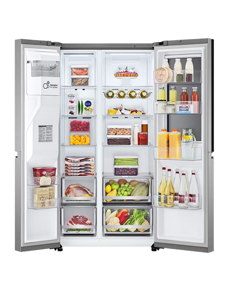 Frigider LG GSXV80PZLE, InstaView Door-in-Door™, Argintiu