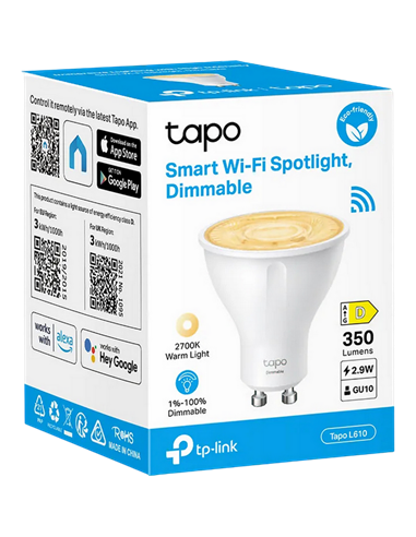 Bec cu LED TP-LINK Tapo L610, GU10, Alb