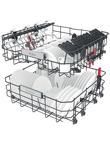 Посудомоечная машина Whirlpool WIO 3T133 PLE, Нержавеющая сталь