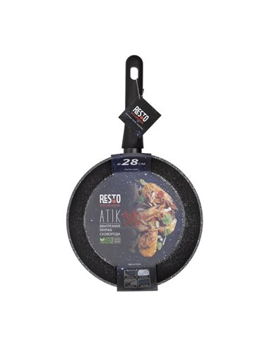 Tigaie RESTO 93404, 28cm, Negru