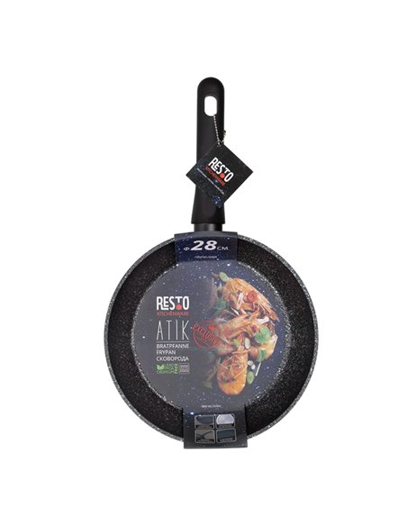 Tigaie RESTO 93404, 28cm, Negru