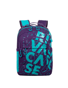 Rucsac zilnic RivaCase Heide, 15.6", Poliester, Violet/Acvamarin