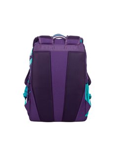 Rucsac zilnic RivaCase Heide, 15.6", Poliester, Violet/Acvamarin 2