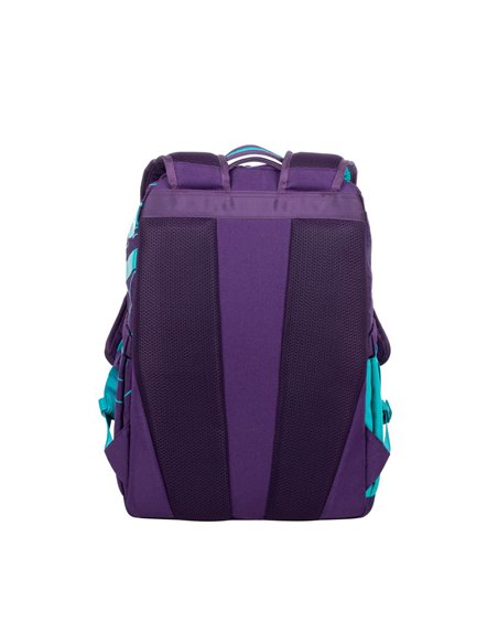 Rucsac zilnic RivaCase Heide, 15.6", Poliester, Violet/Acvamarin