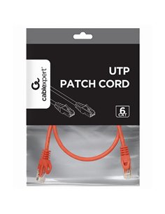 Patch cord Cablexpert PP6U-0.5M/R, Cat6 UTP, 0,5m, Roșu 2