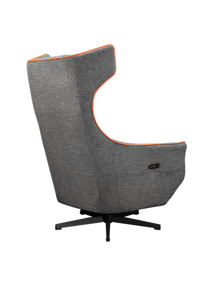Scaun Gaming Cougar Magus, Imitație de in, Gri | Portocaliu