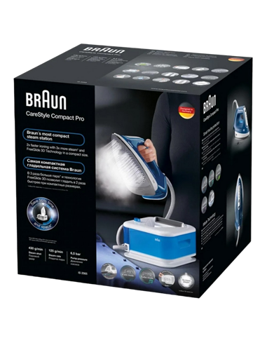 Утюг с парогенератором Braun IS2565BL, 2400Вт, Синий