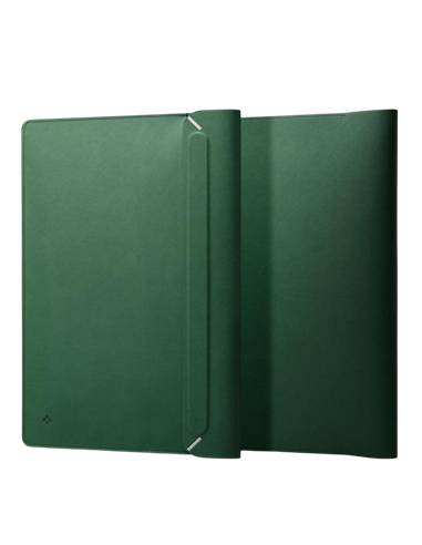 Футляр для ноутбука Spigen Valentinus 15-16", Искусственная кожа, Jeju Green