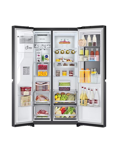 Frigider LG GSXV90MCDE, InstaView Door-in-Door™, Negru