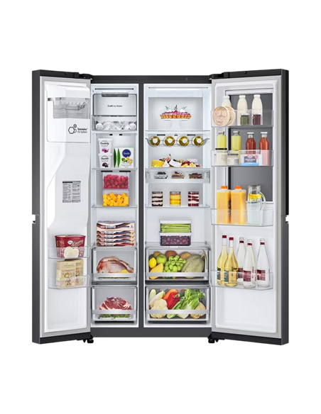 Frigider LG GSXV90MCDE, InstaView Door-in-Door™, Negru