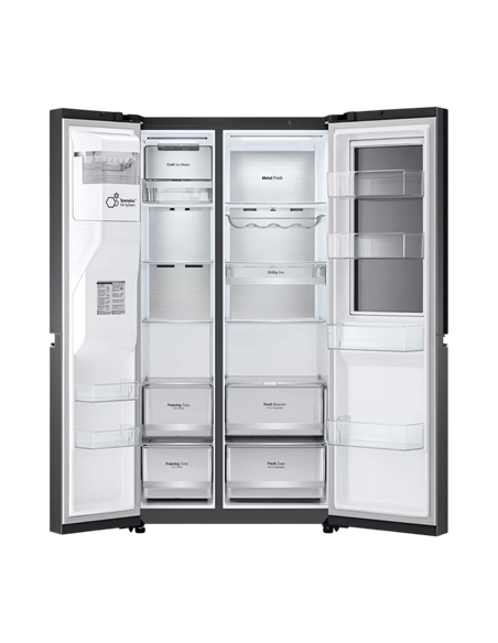 Frigider LG GSXV90MCDE, InstaView Door-in-Door™, Negru