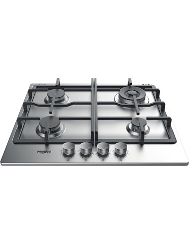 Plită pe gaz Whirlpool TGML 661 IX, Oțel inoxidabil