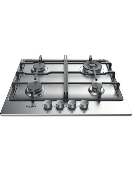Plită pe gaz Whirlpool TGML 661 IX, Oțel inoxidabil