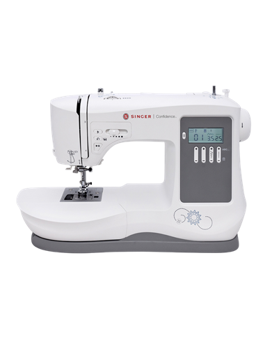 Mașină de cusut Singer Confidence 7640, Alb | Gri