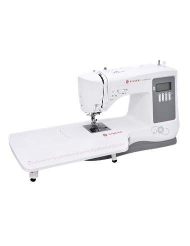 Mașină de cusut Singer Confidence 7640, Alb | Gri