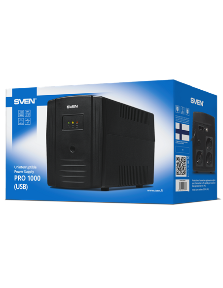 Источник бесперебойного питания SVEN Pro 1000 LCD, Линейно-интерактивный, 1000VA, Башня