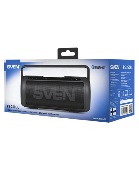 Boxă portabilă SVEN PS-250BL, Negru