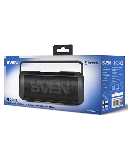 Boxă portabilă SVEN PS-250BL, Negru